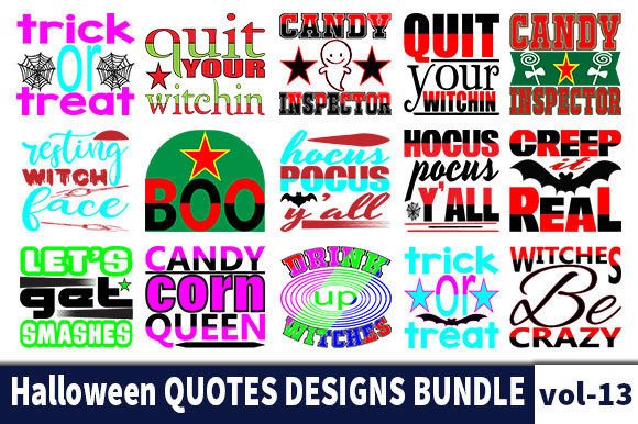 Download Halloween Quotes Designs Bundle - Halloween quotes Collection