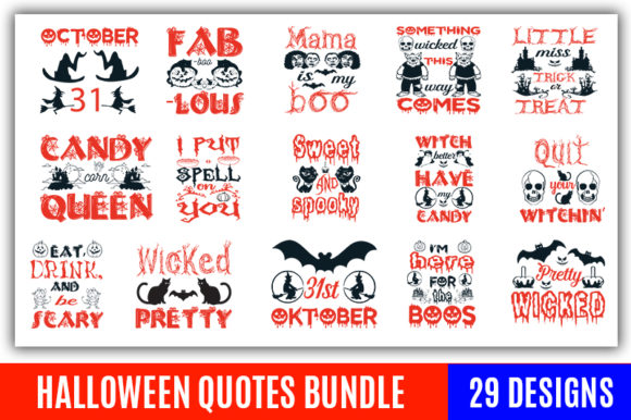 Download Halloween Quotes Designs Bundle - Halloween quotes Collection