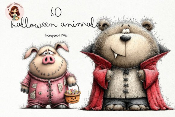 Download Halloween Animals Clipart PNG - Animal Collection