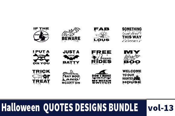 Download 12 Halloween Quotes Designs Bundle  T - Halloween quotes Collection